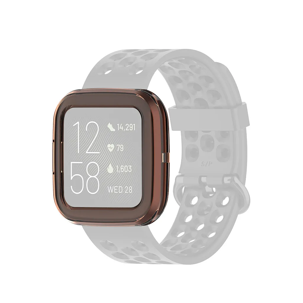 Ouhaobin, мягкий ТПУ чехол, защитный чехол для Fitbit versa 2, Смарт-часы, ультра-тонкий чехол с кристаллами, защитный чехол 926#2