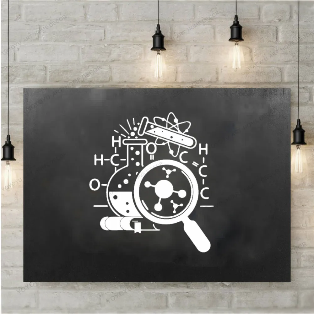 

Experiment Nursery Cartoon Chemical Vinyl Art Decals Wall Stickers For Kids Rooms Decoration Decoration Accessories CX720