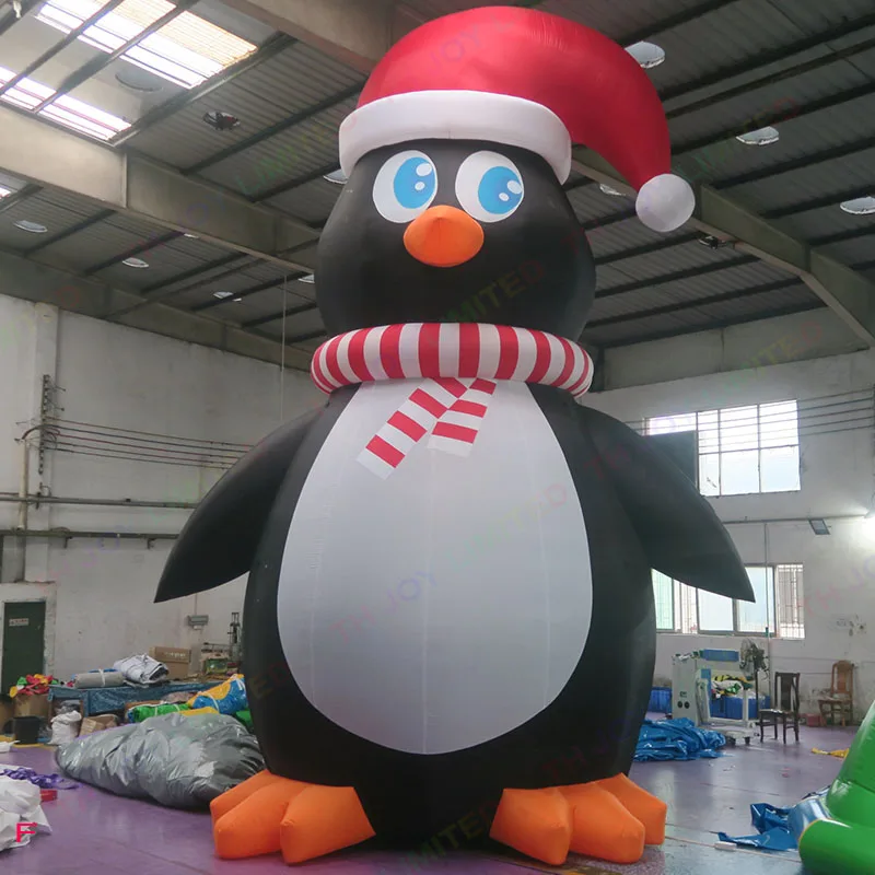 4m6m8mGiantoutdoorChristmasdecorationinflatablepenguinwithhat