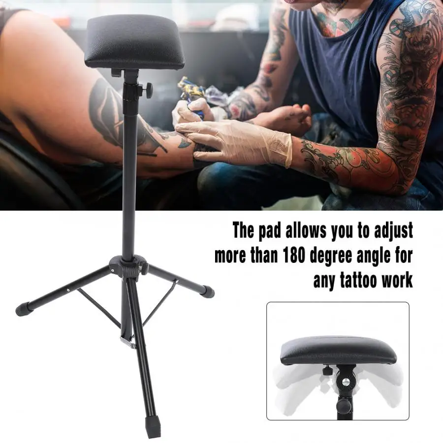 Height Adjustable Tattoo Armrest Tripod Stand Tool Rack with Sponge Pad Arm Leg Foot Rest Holder Accessory | Красота и здоровье