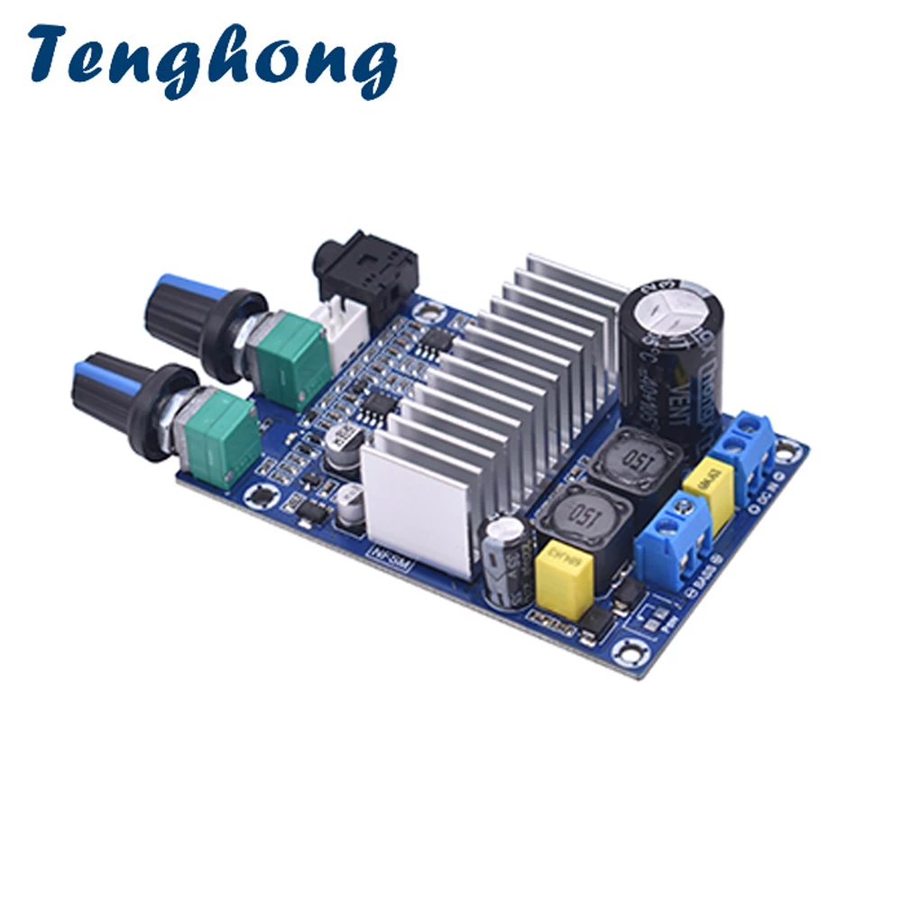 

Tenghong TPA3116 Subwoofer Amplifier Board 100W TPA3116D2 Digital Power Audio Amplifiers Bass Output DC12-24V AMP Finish Boards