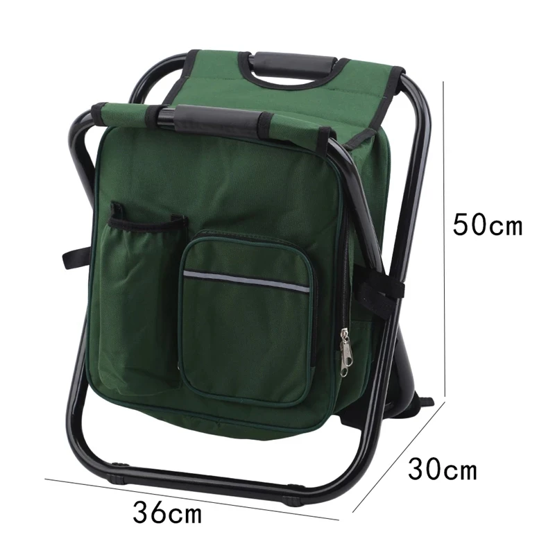 Description Picture 6 of itemFolding Chair Fishing Chair Outdoor Camping Picnic Portable Thermal Cooler Insulated Backpack Camping Chair Travel Furniture