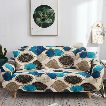 

Stretch Sofa Cover Geometric Couch Cover Elastic Sofa Cover for Living Room Pets Corner Single Two Three Seat