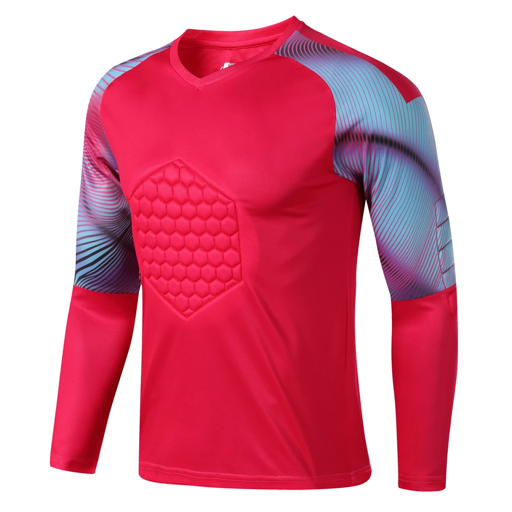 Men Women Rugby Goalkeeper Jerseys Survetement Football Shirts Elbow Chest Protector Goal Keeper Soccer Training Pants Printing