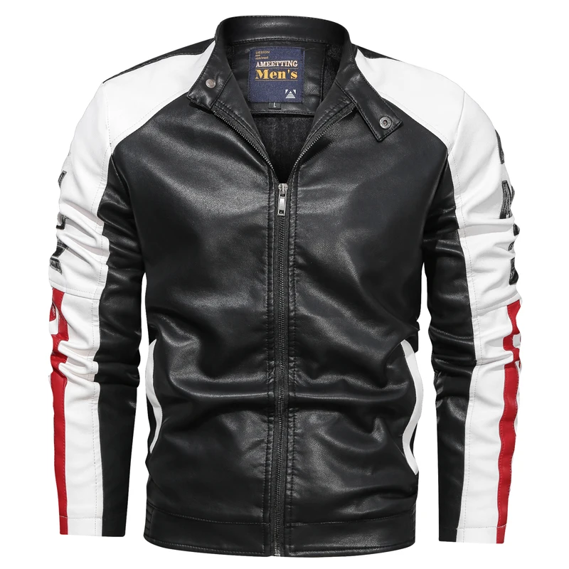 Мужская замшевая куртка из искусственной кожи, тонкая мотоциклетная куртка, пальто, 3 цвета, Осень-зима, мужская куртка-бомбер, пальто из искусственной кожи для улицы