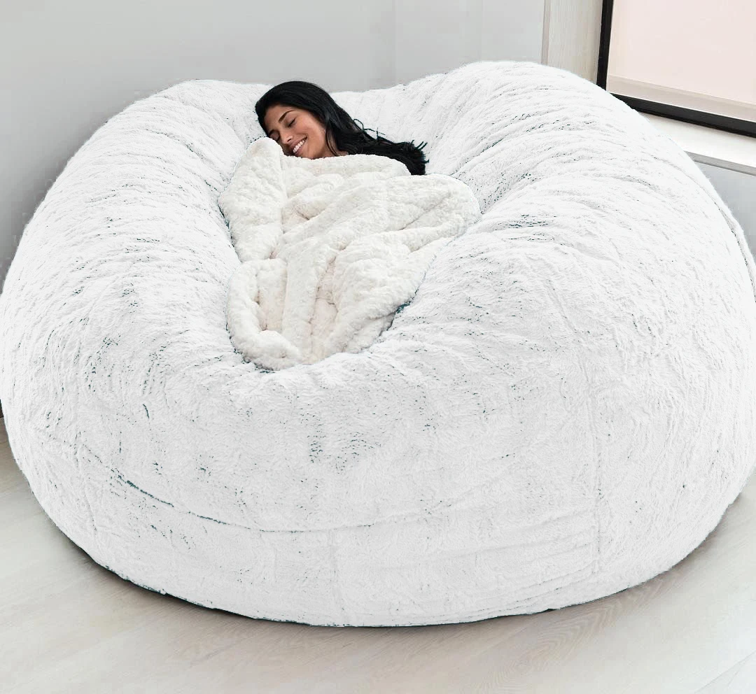 fluffy bean bag couch
