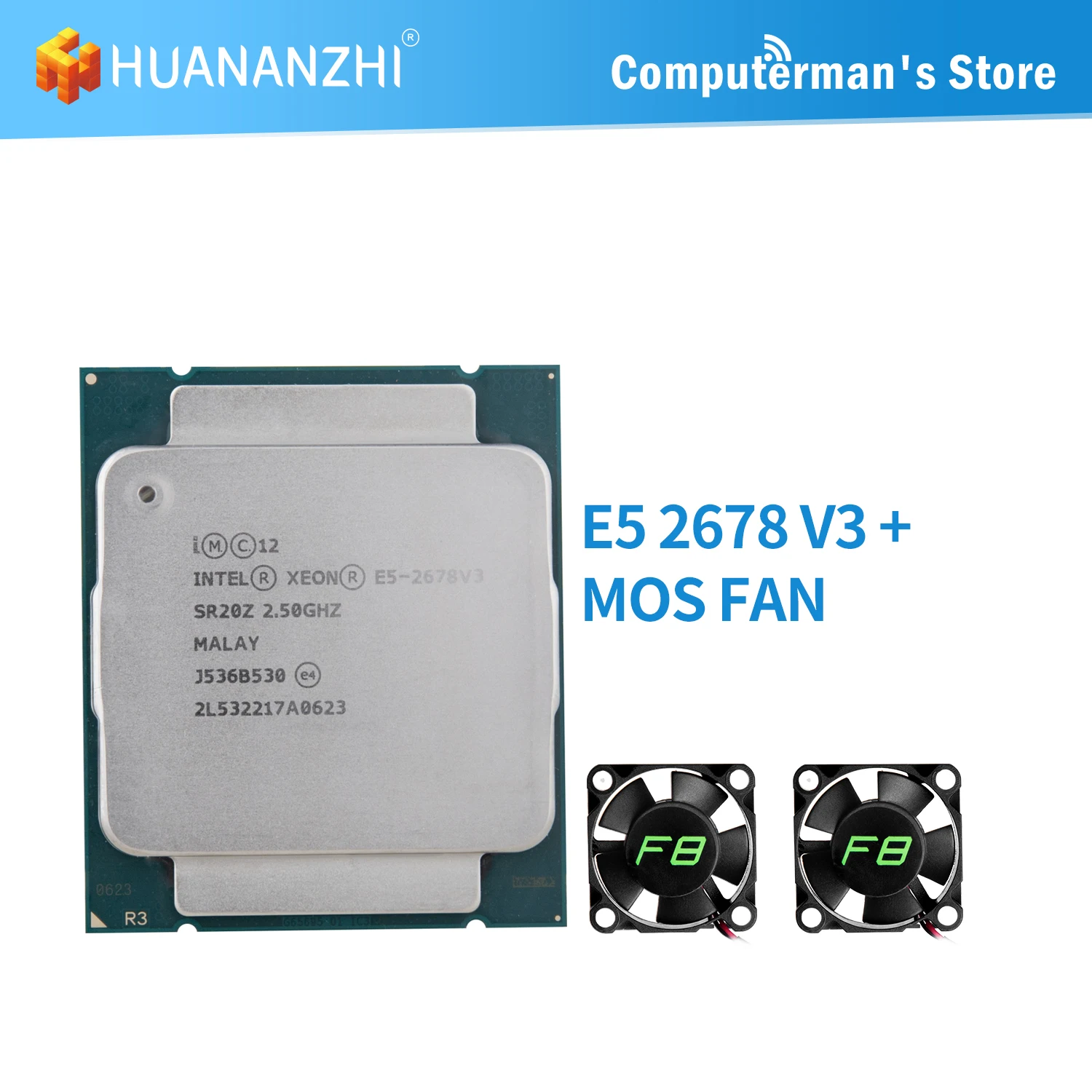 Кулер HUANANZHI для процессора Intel Xeon E5 2678 2680 2690 2630l V3 V4 Core i7 6800k 6850k 6950x LGA 2011-3 |
