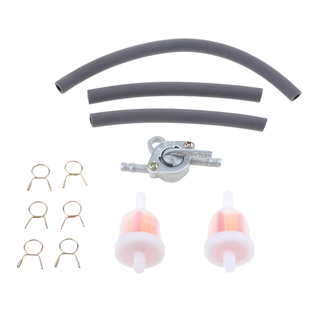 Fuel Hose Filter Pipe Petcock Tank Switch For ATV QURDS DIRT PIT BIKE