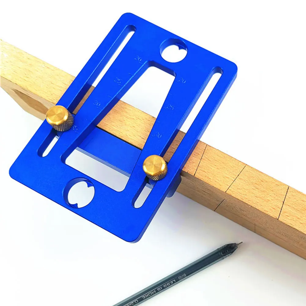 

Useful Scale Guide Dovetail Marker Measuring Marking Gauge DIY Hand Cut Tool Home Woodworking Aluminum Alloy Carpentry Template