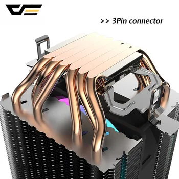 

darkFlash L6 Dual-tower Heat sink CPU Cooler 6 Heat Pipes 3pin 90mm PWM Fan RGB LED CPU Air Cooler For Intel LGA 2011 and AMD
