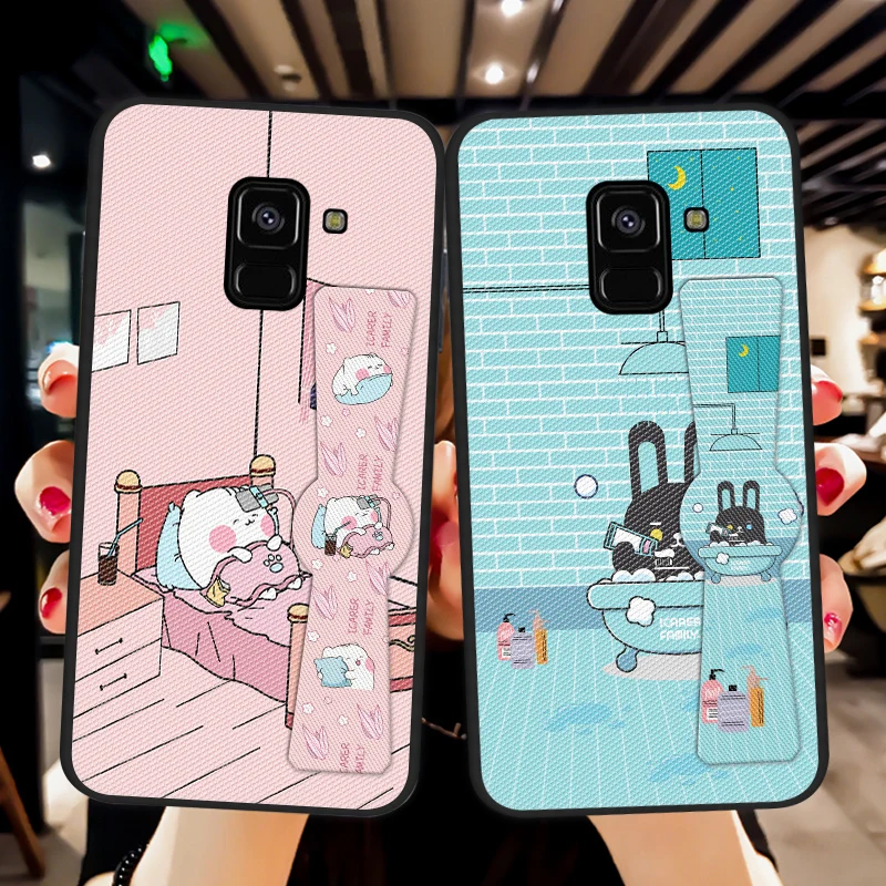 Магнитный автомобильный чехол для Samsung Galaxy J4 J6 J8 EU мягкий силиконовый A5 A7 A9 A6 A8 Plus