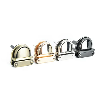 

Metal Clasp Turn Lock Twist Lock for DIY Handbag Bag Purse Hardware Closure Bag Parts Accessories 3x3cm 4 Colors