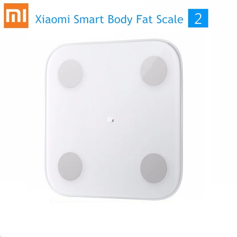 Xiaomi Mi Smart Body Fat Scale 2/весы 2 Bluetooth 5,0 APP Monitor светодиодный дисплей для измерения баланса тела весы состава - Цвет: Smart Body Scale 2