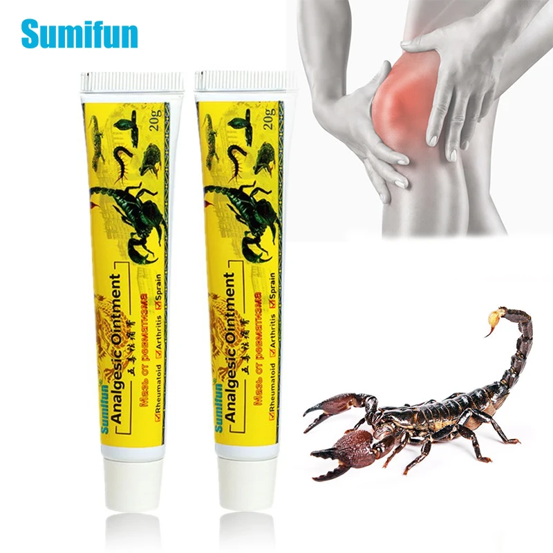 Sumifun Scorpion Ointmen 20g Lumbar Vertebra Plaster Medicated Knee Joint Ache Rheumatoid Arthritis Muscle Rub Pain Cream P1137 | Красота и