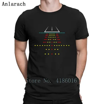 

Runway Landing Strip At Night Gift T Shirt Standard Short Sleeve Spring Fitness New Style Custom O Neck Novelty Shirt