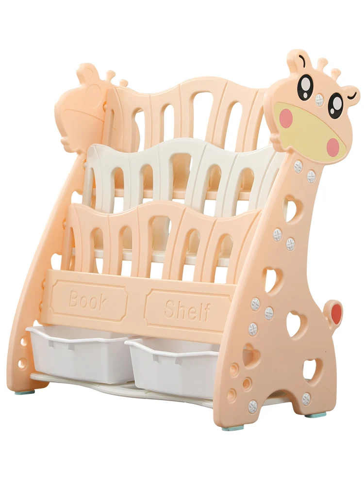 

Children's bookshelf simple home landing baby toy storage rack kindergarten map bookshelf plastic cartoon picture book stand