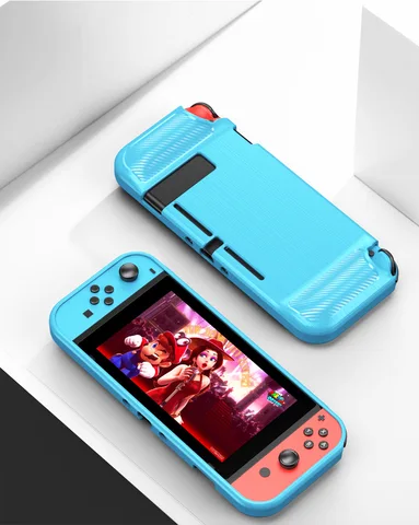 Switch Soft Drawing Process Full Protective Case Cover Shell For Nitendo Switch Console Handle Grip Holder W/ Key Button