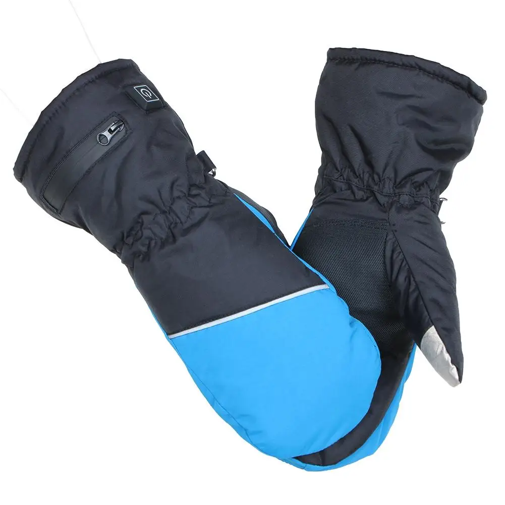 Перчатки с подогревом, электрические, перезаряжаемые, изолированные, сенсорный экран, нагревательные перчатки для женщин, полный палец, перчатки для катания на лыжах