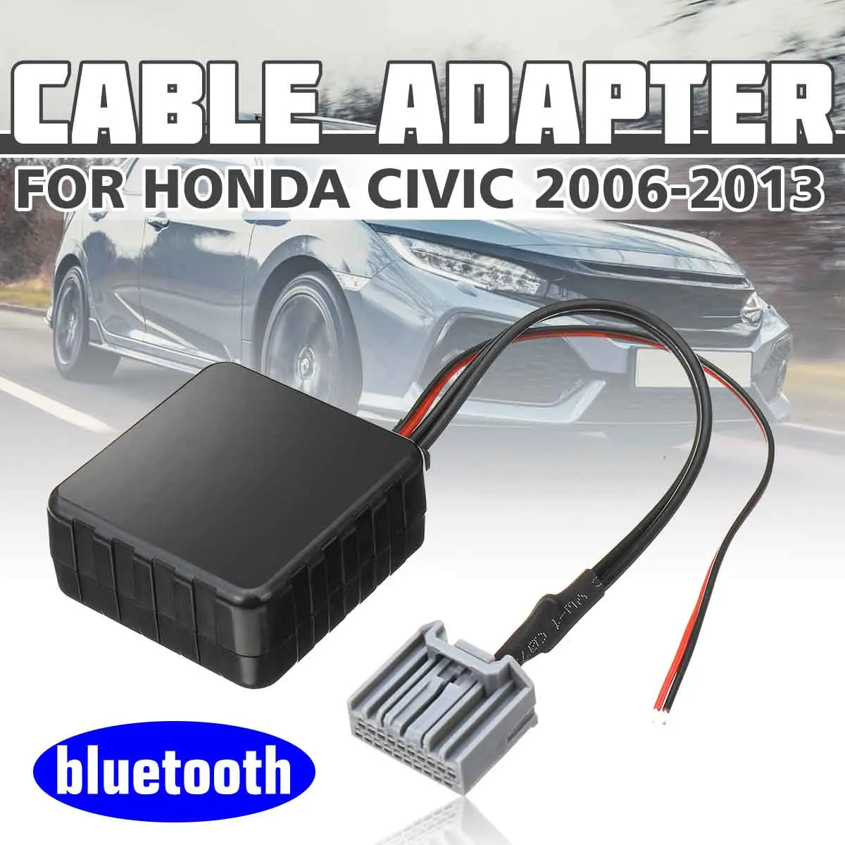 KROAK Car bluetooth Module Aux Receiver Cable Wireless Adapter For Honda for Civic 2006-2013 CRV 2008-2013 Radio Media Interface