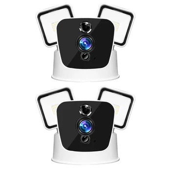 

1080P Floodlight Camera Wifi Floodlight Camcorder Ip55 Waterproof Hd Security Cam Two-Way Talk Motion Detection Pir Sensor Push