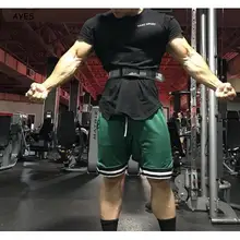 Повседневные мужские шорты для бега, спортивные шорты для бега, шорты для фитнеса, быстросохнущие мужские спортивные шорты для фитнеса, зеленые спортивные шорты, мужские шорты