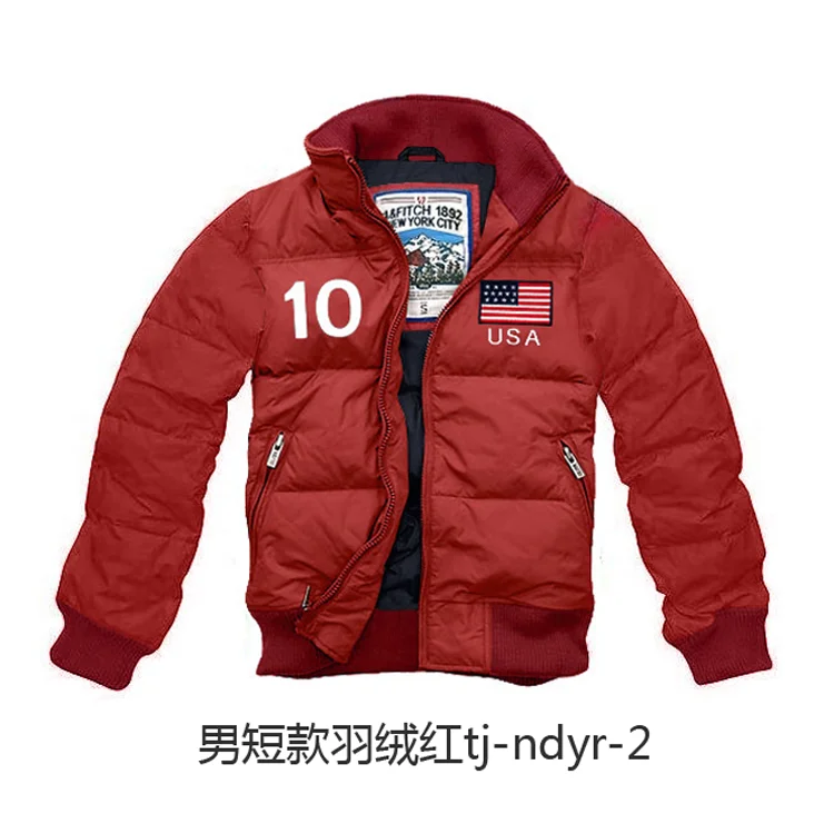 Мужской пуховик зимнего размера плюс с вышитым флагом США jas ropa abrigo casaco monclair afs hollistic мужская куртка