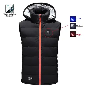

Smart Electric USB Heated Vest Men Vest Waistcoat Woman Coat Feather Thermal Softshell Heated Jacket Nerf Vest Heating Gilet