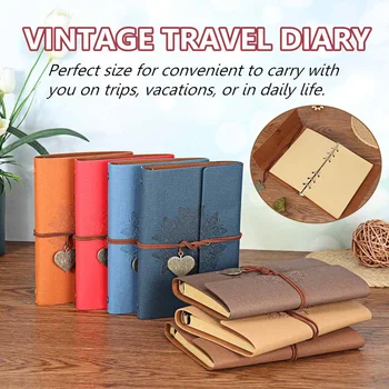 

Retro Journal Planner Agenda Removable DIY Birthday Gift Students School Stationery Writing Notebook Business Travel Diary