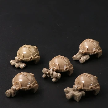 

5pcs/sets Helmet Swat Police Military Weapon Accessories Playmobil City Figures Parts Original Blocks Model Mini Toys