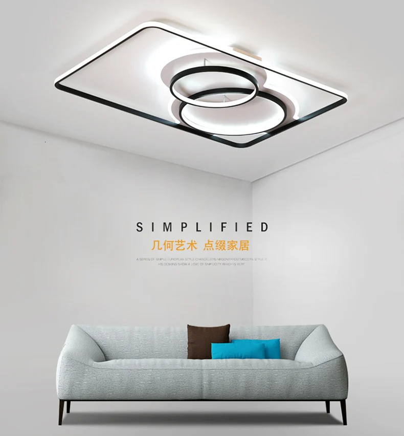 Chandelierrec современные светодиодные потолочные светильники для Гостиная Спальня AC85 ~ 265 V Главная светильники Потолочный светильник в низкой