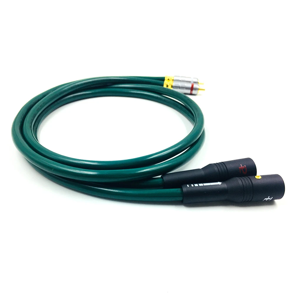 1 пара Hifi FURUTECH OCC аудио кабель двойной RCA штекер к XLR гнездовой 2 разъем |