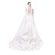 Свадебные вуали цвета слоновой кости, белого шампанского, красного цвета, свадебные аксессуары