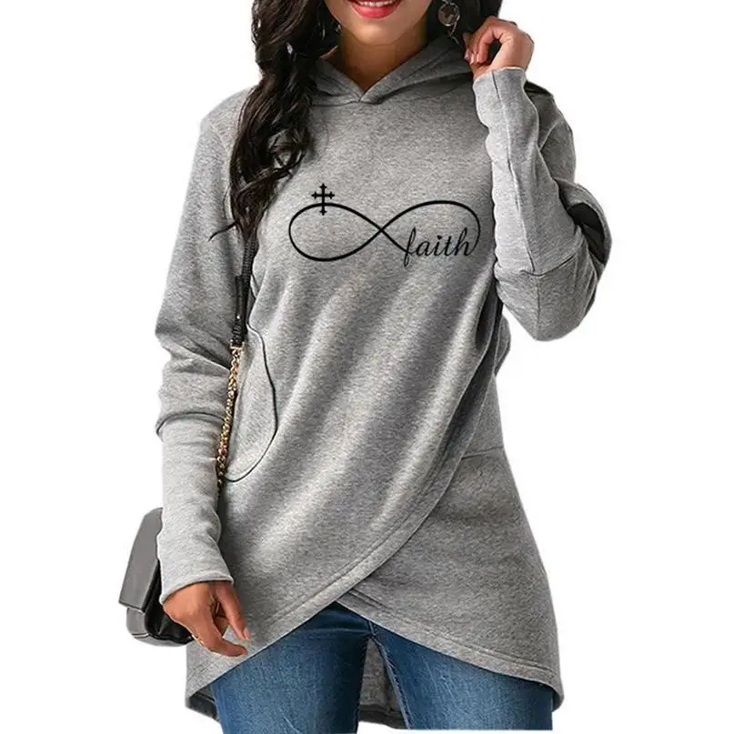 

Jesus Bible Hoodies For Women Split Faith Letters Print Casual Loose Hoodies Women's Sweatshirt Clothings Cotton Hoody Harajuku