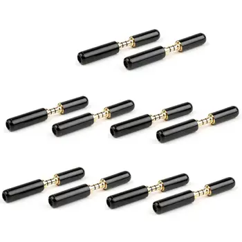 

Areyourshop 3.5mm 4 Pole Stereo Audio Male and Female Plug Jack Connector Solder