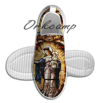 

Sport Running Shoes The Virgin Mary Light Weight Walking Shoes Breathable Mesh Yoga Shoes
