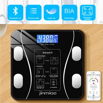 

5-180kg Body Weight Scale Body Fat Electronic Scales Floor BMI Digital Scale Water Mass Health Precision Smart Weighing Scales
