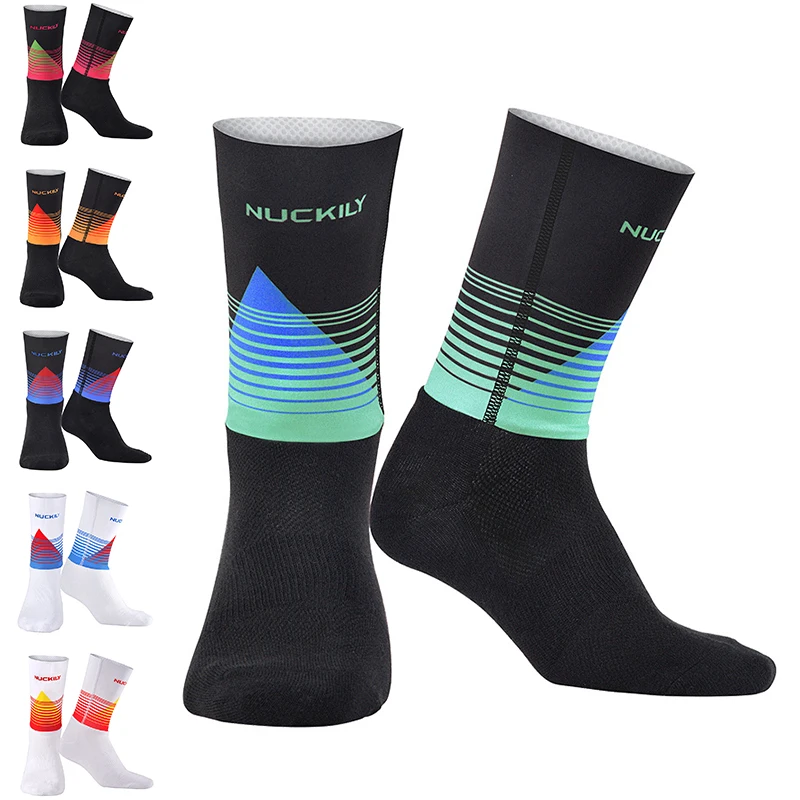 

1 Pair Outdoor Sports Warm Socks Autumn Winter Snow Bicycle Cycling Stockings Breathable Polyester Lycra Fabric