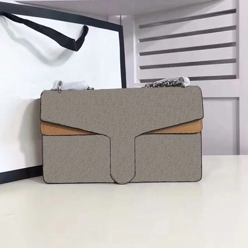 

Top Quality Luxury Women's Handbags Bag Classic Design Dionysus Diagonal Shoulder Bags with Chain Printing Splicing Color Purse
