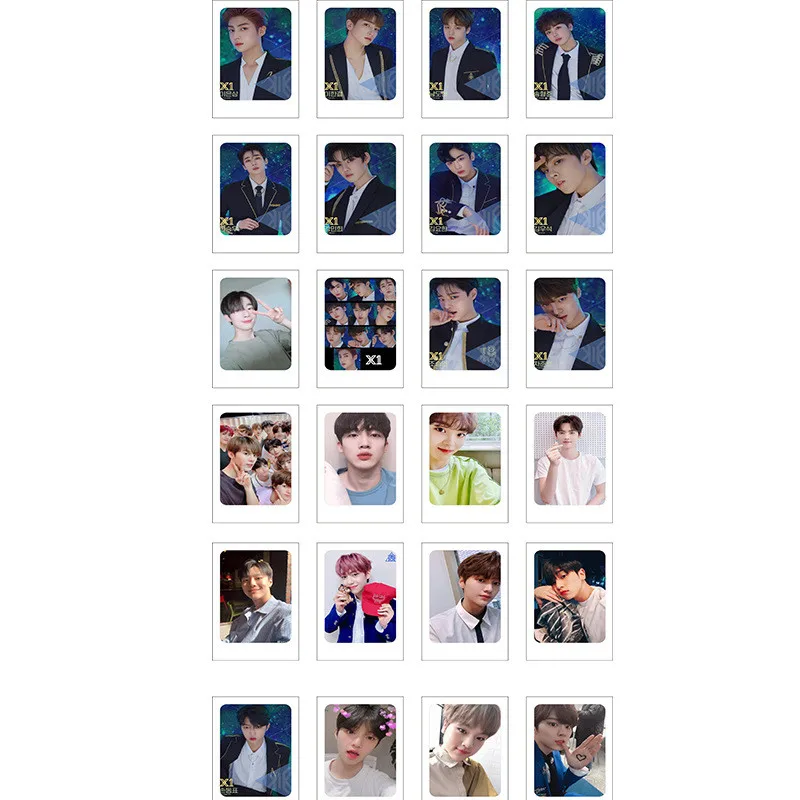 24 шт. kpop Produce101 X1 альбом QUANTUM LEAP LOMO карточная Дебютная фотооткрытка YOHAN HANGYUL JUNHO MINHEE 3,35*2.13INCHJ603