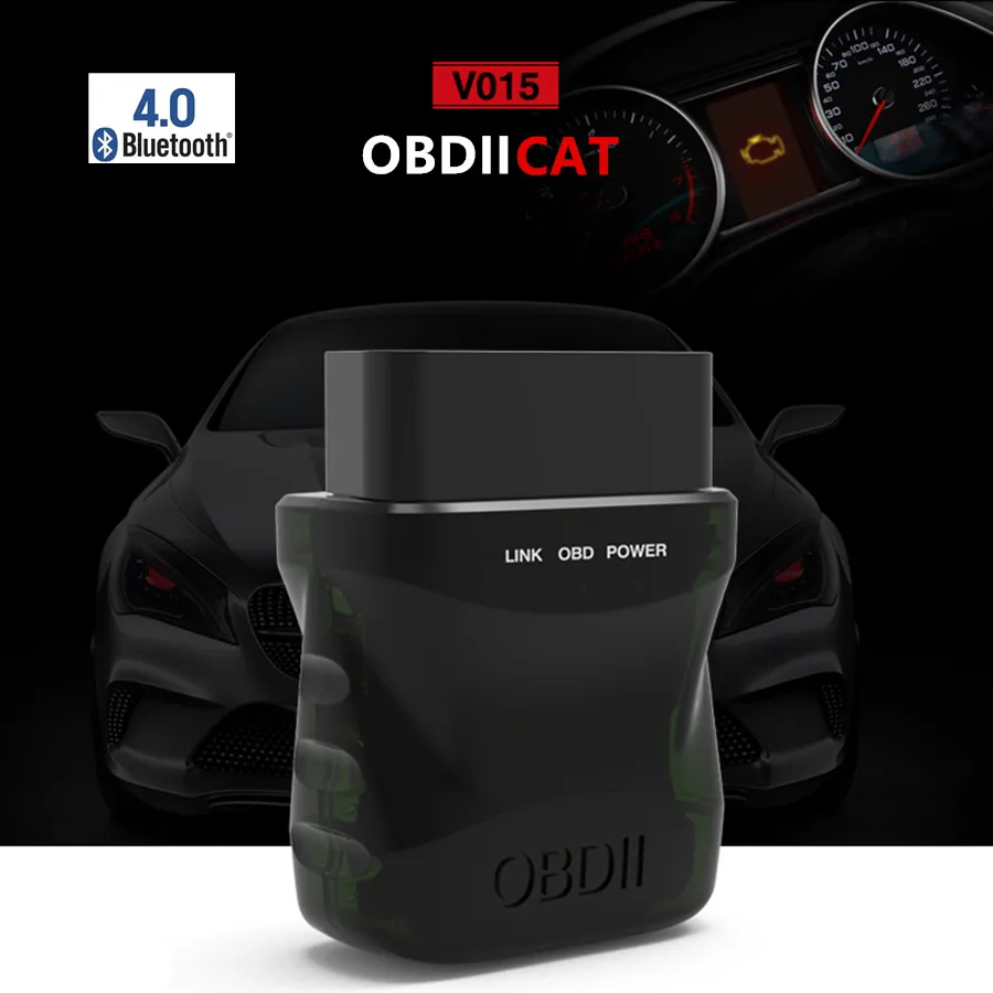 50 шт. OBDIICAT V15 ELM327 v1.5 Bluetooth 4 0 Поддержка obdii протоколов для IOS и Android ELM 327 OBD2 сканер