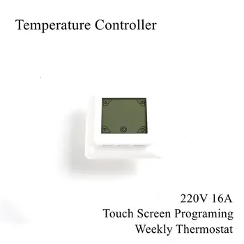 

220V 16A Temperature Controller Digital Touch Screen Thermostat Control Electric Floor Heating Cable Room Warm Heater Home Auto