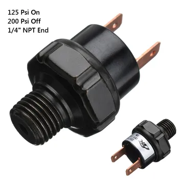 

Metal Air Compressor Tank Pressure Control Switch 1/4" NPT End 120 PSI-150 PSI 150-180 PSI 90-120 PSI 170-200 PSI 125-200 PSI