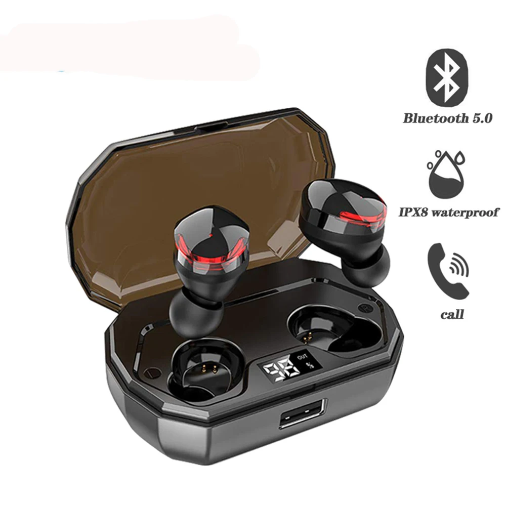 

TWS R10 High-End Touch Control Earphone IPX8 Waterproof Bluetooth 5.0 Wireless Sports Earbuds Noise Cancelling Headset With Mic