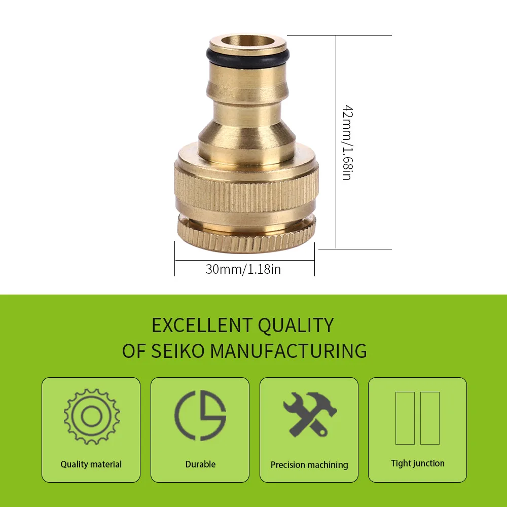 Brass Garden Hose Tap Connector Standard Hose Adaptor Accessories Garden Supplies Garden Water Connectors