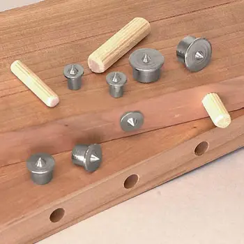 

8 Pieces Woodworking Dowel Pins and Tenon Center Set Woodworking Top Locator SET