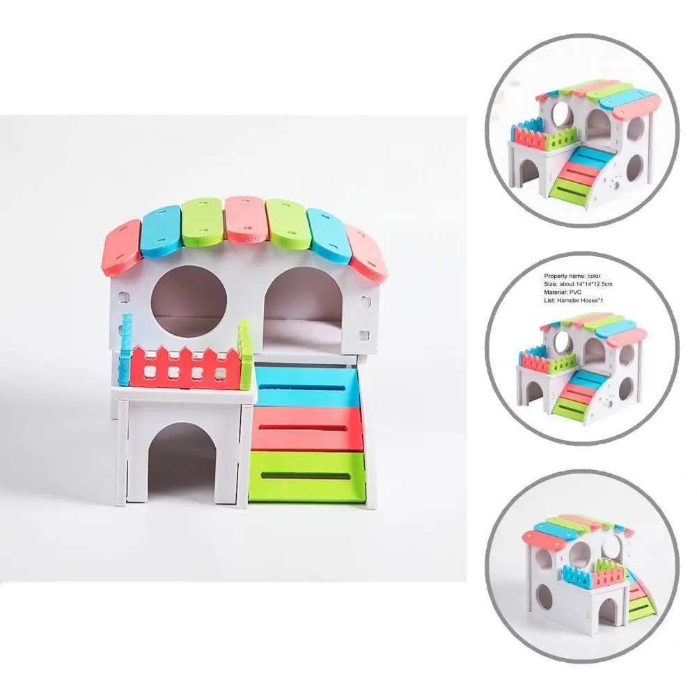 

Safe Hamster Hut Ladder Design Leisure Small Pets Hamster Hideout Hut Hamster House Hamster Toy