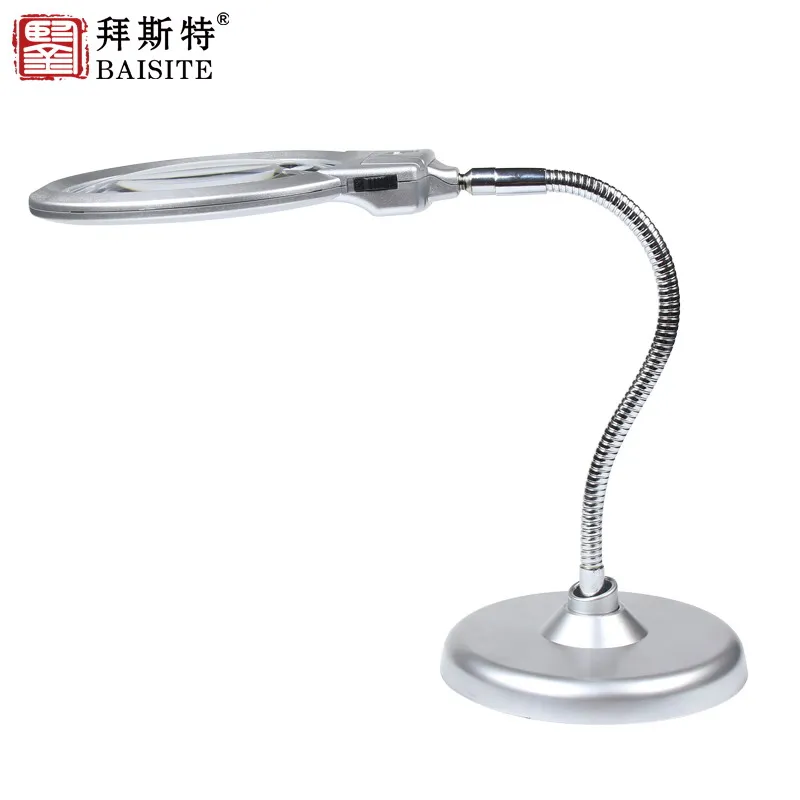 Настольный увеличительный зеркальный ремень LEDlamp 10 раз 20 раз для чтения пожилых людей электронные часы для проверки обслуживания мобильных телефонов