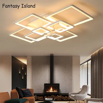 

New Arrivals Square Modern led ceiling lights for living room bedroom study room Ceiling Lamp Fixtures