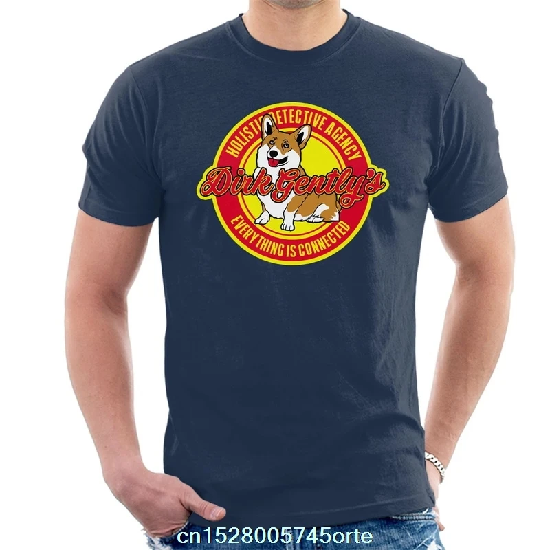 Printed funny 2020 camiseta Dirk Gently Holistic Detective Agency Men's T-Shirt 100% cotton women tee shirt | Мужская одежда