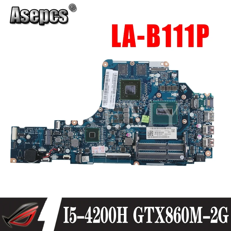 HD LA-B111P Материнская плата ноутбука для For Lenovo Y50-70 оригинальный I5-4200H GTX860M-2G |